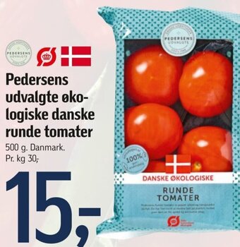 Føtex Pedersens udvalgte økologiske danske runde tomater tilbud