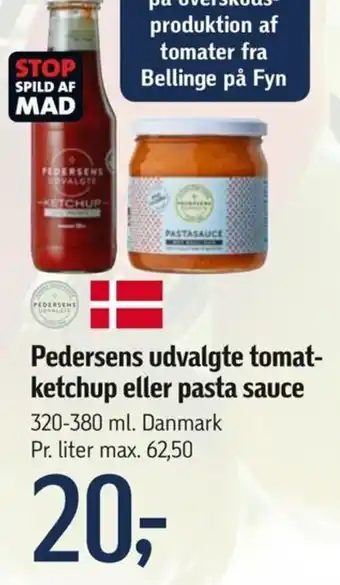 Føtex Pedersens udvalgte tomat-ketchup eller pasta sauce tilbud