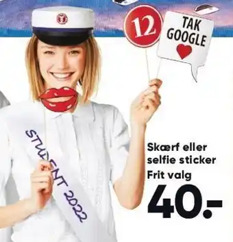 Bilka Skærf el. selfie sticker tilbud