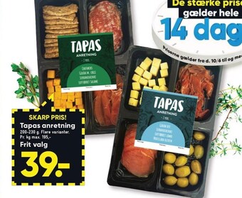 Bilka Tapas anretning tilbud