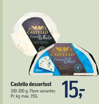 Føtex Castello dessertost tilbud