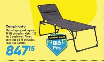 Bilka Campingstol tilbud
