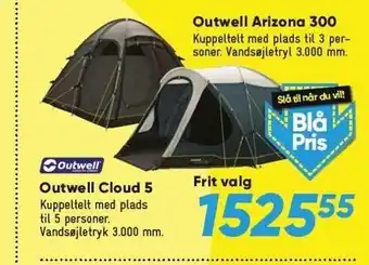 Bilka Outwell Cloud 5 el. Arizona 300 tilbud