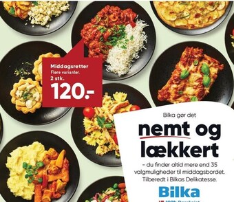 Bilka Middagsretter tilbud