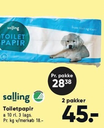 Bilka Toiletpapir tilbud