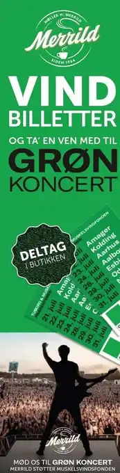 Vind biletter og ta' en ven med til grøn koncert