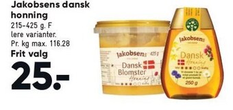 Bilka Jakobsens dansk honning tilbud