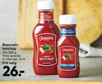 Bilka Beauvais ketchup tilbud