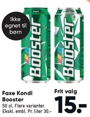Bilka Faxe Kondi Booster tilbud