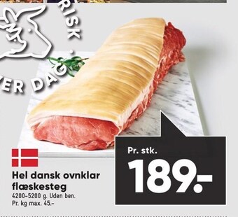 Bilka Hel dansk ovnklar flæskesteg tilbud