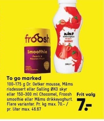 Bilka To go marked tilbud