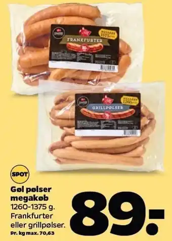 Netto Pølser megakøb tilbud
