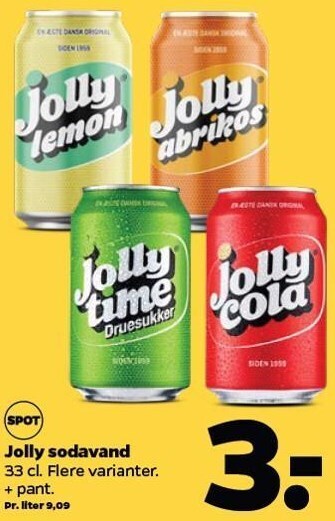 Netto Jolly sodavand tilbud
