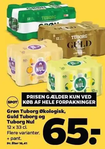 Netto Grøn Tuborg Øko, Guld Tuborg og Tuborg Nul tilbud