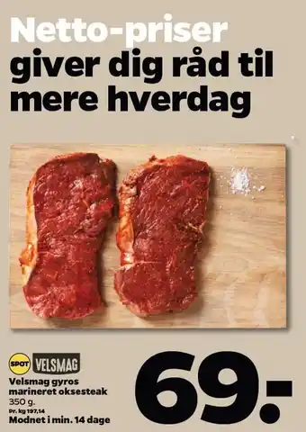 Netto Gyros marineret oksesteak tilbud