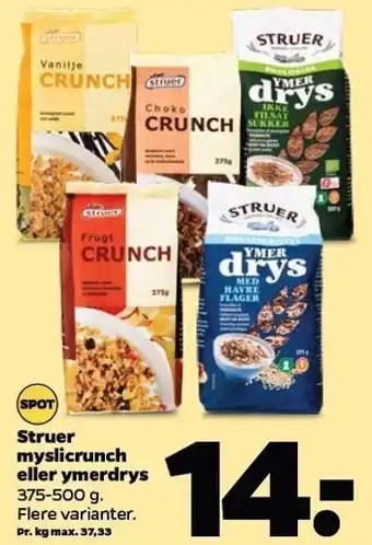 Netto Struer myslicrunch tilbud