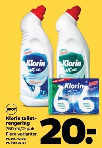 Netto Klorin toiletrengøring tilbud