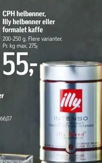 Føtex CPH helbønner lily helbønner eller formalet kaffe tilbud
