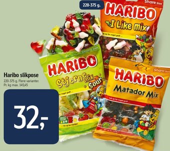 Føtex Haribo slikpose tilbud
