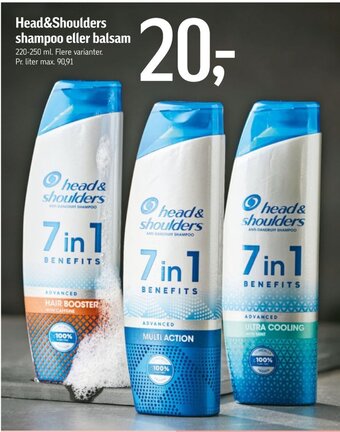 Føtex Head&Shoulders shampoo eller balsam tilbud