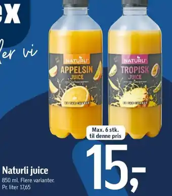 Føtex Naturli juice tilbud