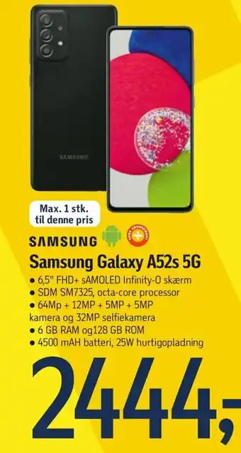 Føtex Samsung Galaxy A52s 5G tilbud