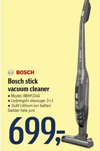 Føtex Bosch Stick vacuum cleaner tilbud