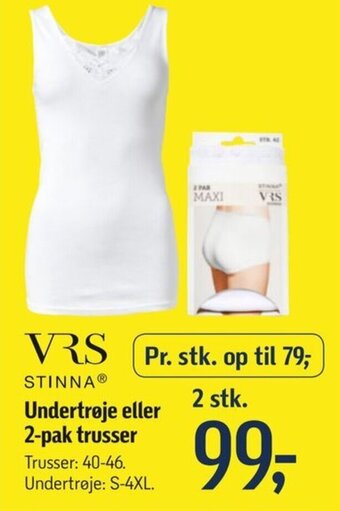 Føtex Undertrøje eller 2-pak trusser tilbud