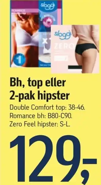 Føtex Bh' Top eller 2-pak hipster tilbud