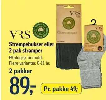 Føtex VRS Strømpebukser eller 2-pak strømper tilbud