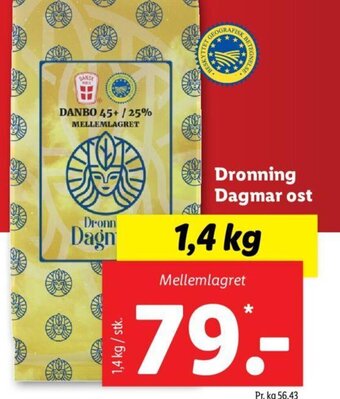 Lidl Dronning Dagmar ost tilbud