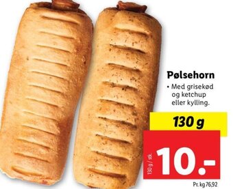 Lidl Pølsehorn tilbud