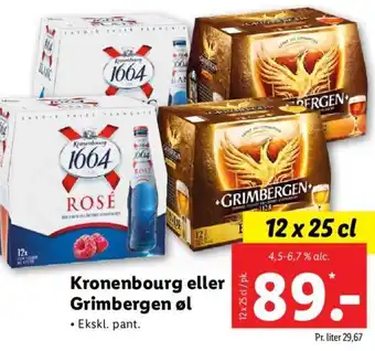 Lidl Kronenbourg eller Grimbergen øl tilbud