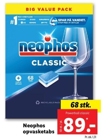Lidl Neophos opvasketabs tilbud