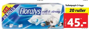 Lidl Florayls Toiletpapir 3-lags tilbud