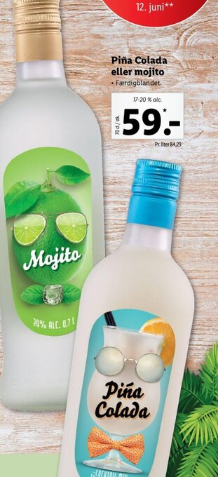Lidl Piña Colada eller mojito tilbud