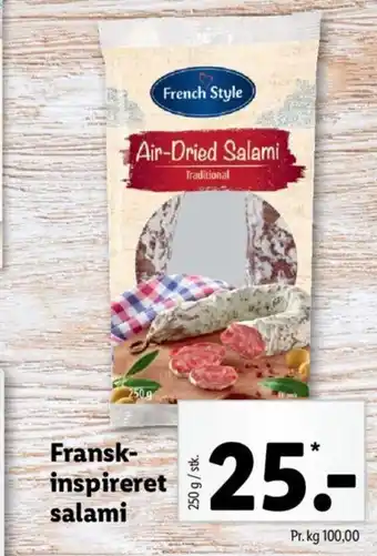 Lidl Fransk inspireret salami tilbud