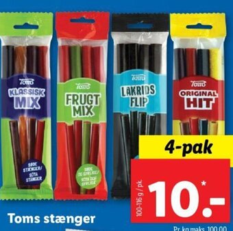 Lidl Toms stænger tilbud