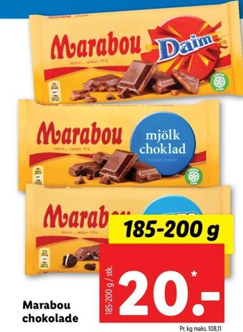 Lidl Marabou chokolade tilbud
