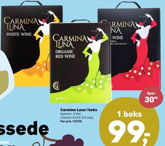 Kvickly Carmina Luna i boks tilbud