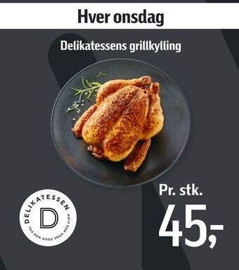 Delikatessens grillkylling
