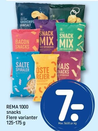 REMA 1000 Snacks tilbud