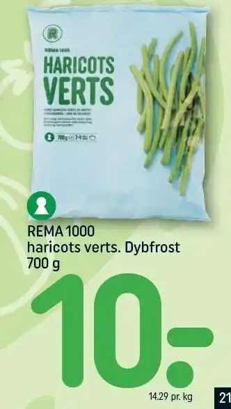 REMA 1000 Haricots verts tilbud