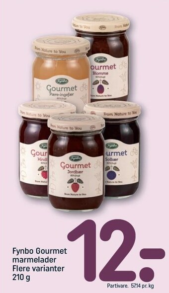 REMA 1000 Fynbo gourmet marmelader tilbud