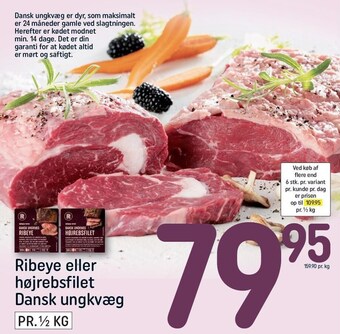 REMA 1000 Ribeye eller højrebsfilet ' tilbud