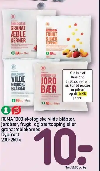 Rema 1000 økologiske bær