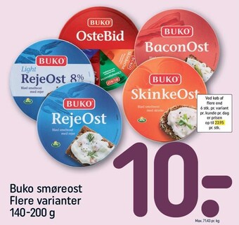REMA 1000 Buko smøreost tilbud