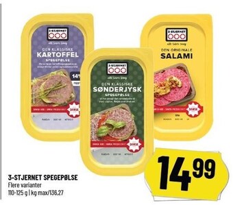 Løvbjerg 3-Stjernet spegepølse tilbud