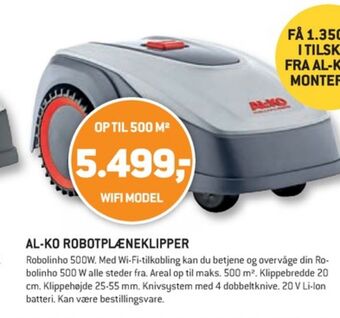 XL-BYG Al-ko robotplæneklipper tilbud