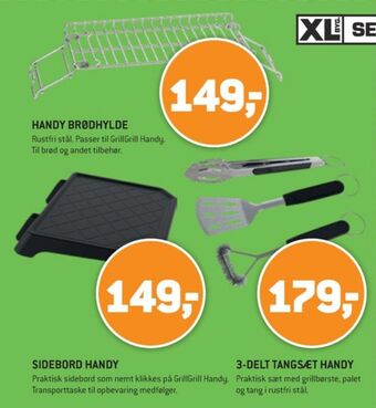 XL-BYG Grillgrill sidebord tilbud